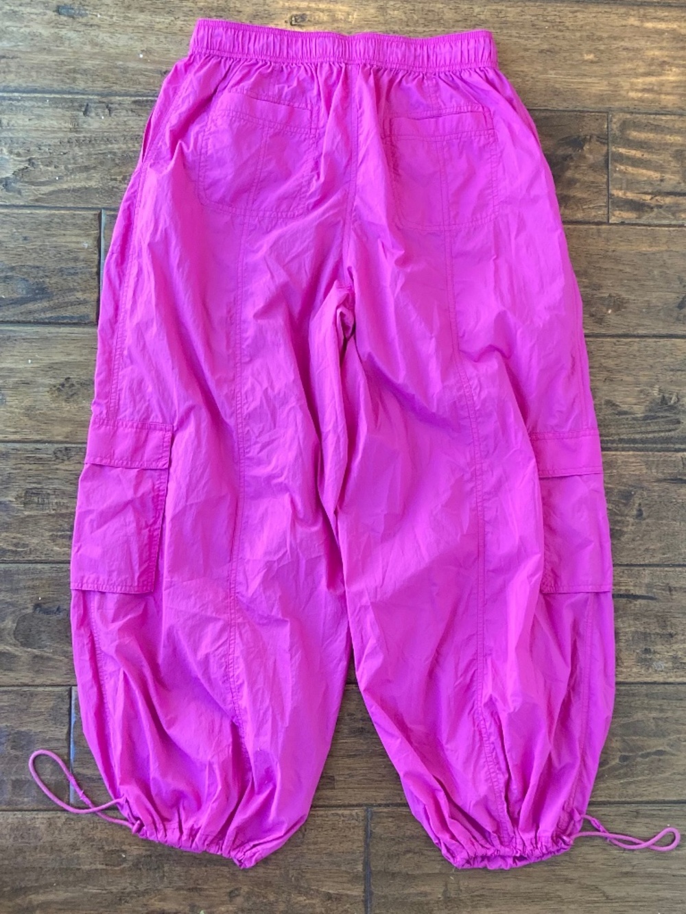 Anthropologie Daily Practice Medium Base Jump Parachute Cargo Pants Magenta - Picture 4 of 10